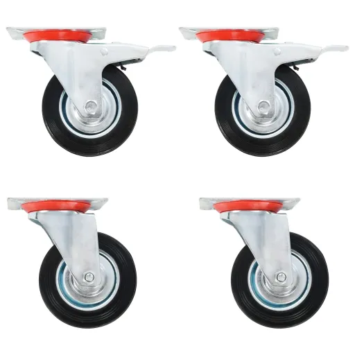 Ruedas Giratorias 4 Unidades 100 mm