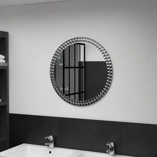 Espejo de Pared de Vidrio Templado 60 cm