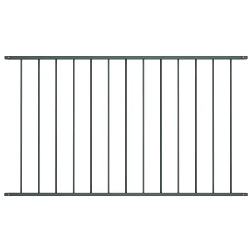 Panel de Valla de Acero Con Recubrimiento en Polvo, 1,63 x 0,75 m, Antracita