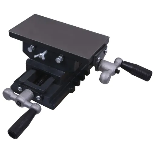 Mesa de Tornillo de Banco Manual Carro Transversal