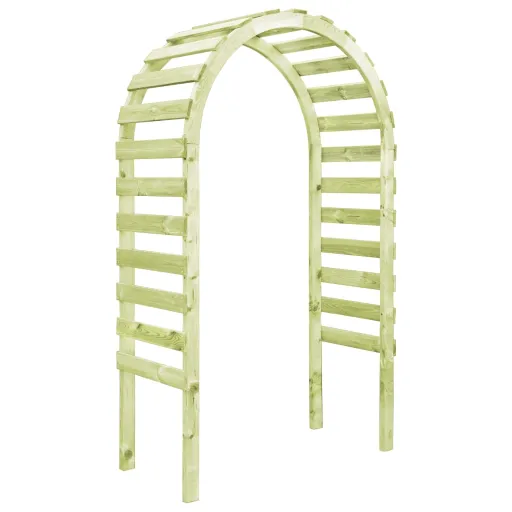 Pérgola de Jardín Madera de Pino Impregnada 130x60x230 cm