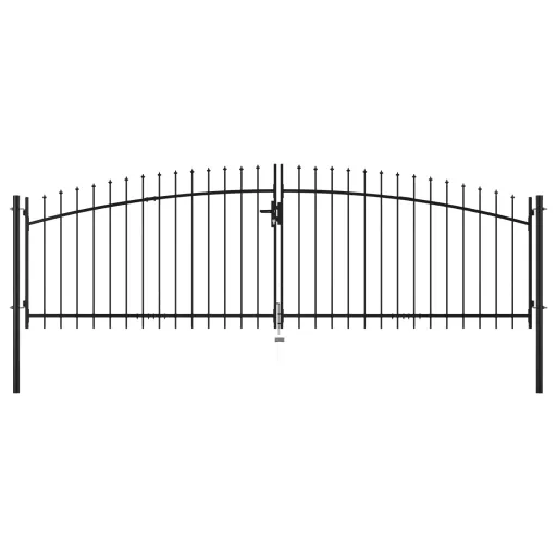 Puerta Doble Para Valla Con Puntas de Lanza 400x175 cm