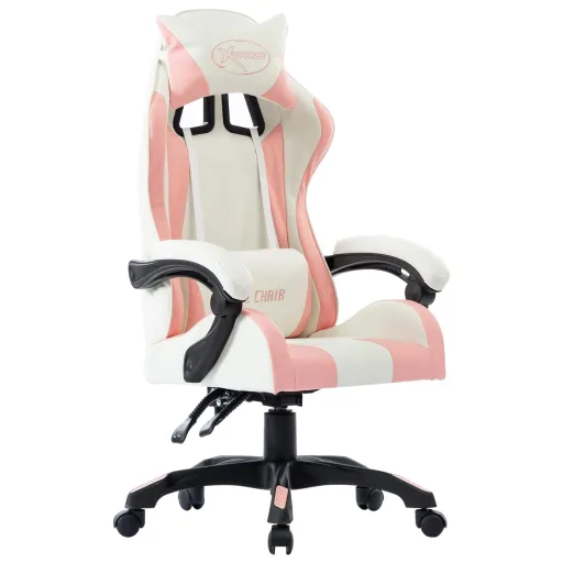 Silla Gaming de Cuero Sintético Rosa