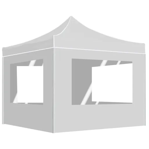 Carpa Plegable Profesional Con Paredes Aluminio Blanco 2x2 m