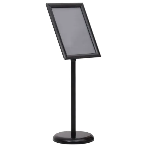 Soporte de Pie Para Carteles A3 de Aleación de Aluminio Negro
