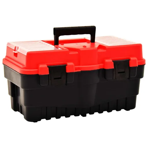 Caja de Herramientas de Plástico Rojo 462x256x242 mm