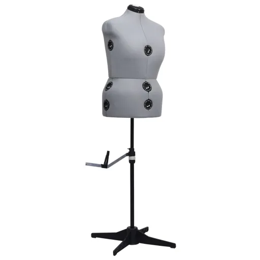 Maniquí de Sastre Ajustable Mujer Gris Talla L 44-50