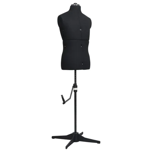 Maniquí de Sastre Ajustable Hombre Negro Talla 37-45