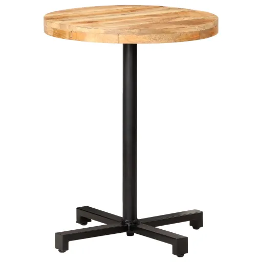 Mesa de Bistró Redonda Madera de Mango Rugosa Ø60x75 cm