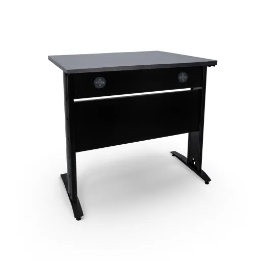 Escritorio de Oficina 800x800x750mm Soho – Negro / Negro