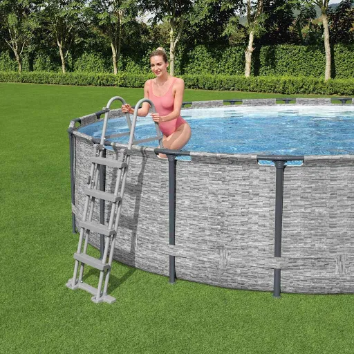 Bestway Flowclear Escalera de Piscina de Seguridad 4 Escalones 122 cm