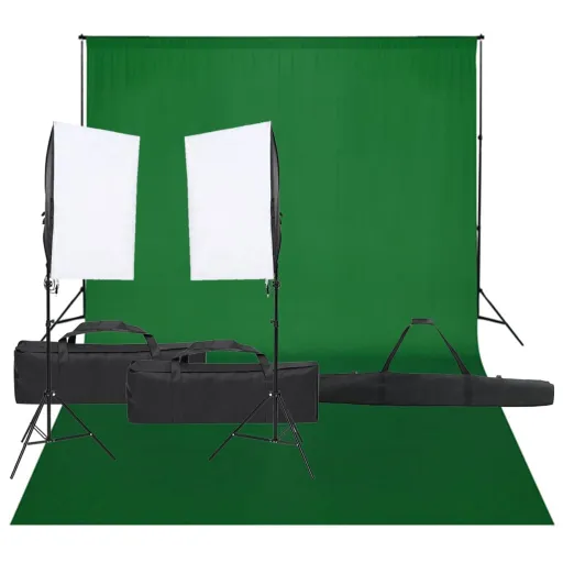 Kit de Estudio Fotográfico Con Set de Luces y Fondo