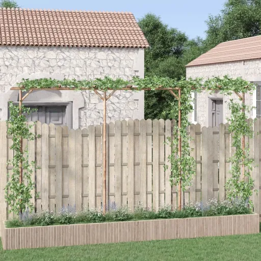 Pérgola de Bambú 385x40x205 cm