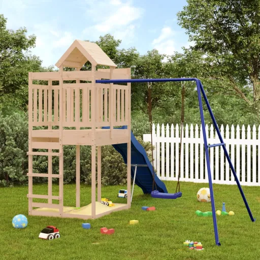 Parque Infantil de Exterior Madera Maciza de Pino