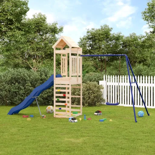 Parque Infantil de Exterior Madera Maciza de Pino