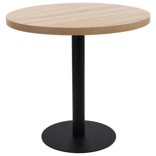 Mesa de Bistró MDF Marrón Claro 80 cm