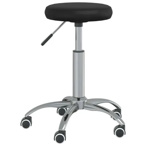 Silla de Comedor Cuero Sintético Negra