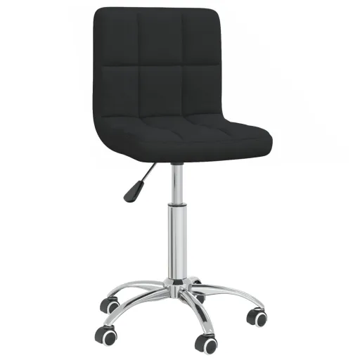 Silla de Comedor Giratoria Tela Negro
