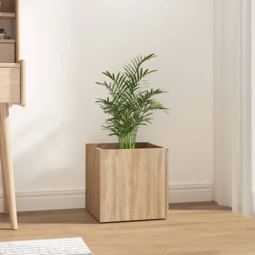 Jardinera Roble Sonoma 40x40x40 cm Madera de Ingeniería
