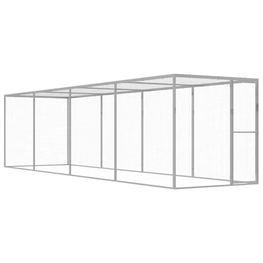 Jaula Para Gatos Acero Galvanizado 6x1,5x1,5 m