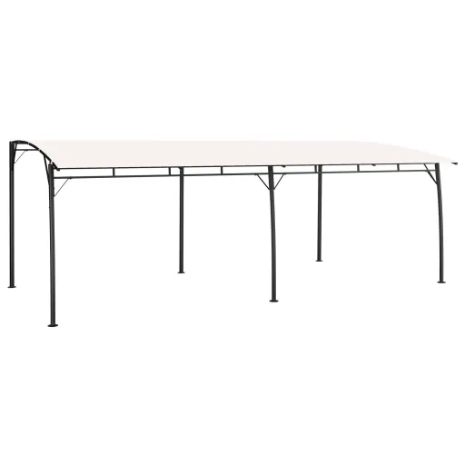 Toldo Parasol de Jardín Color Crema 6x3x2,55 m