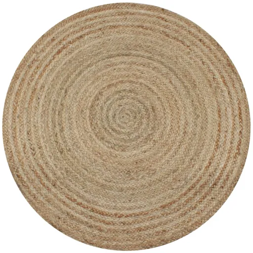 Alfombra Redonda de Yute Trenzado 150 cm