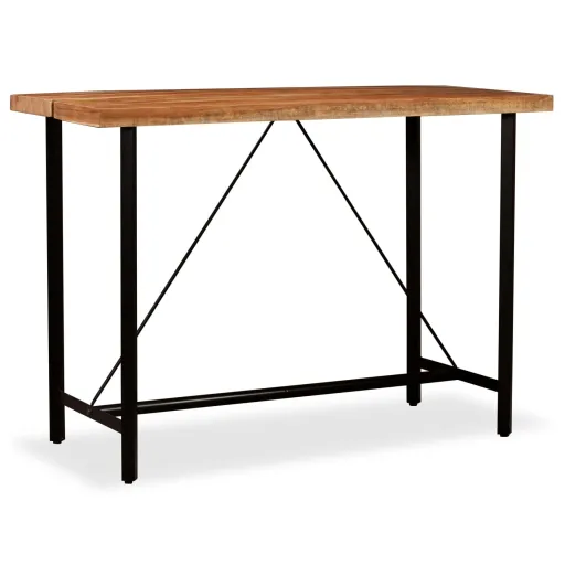Mesa de Bar de Madera Maciza de Acacia 150x70x107 cm