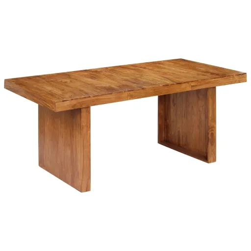 Mesa de Comedor de Madera Maciza de Acacia 180x90x75 cm