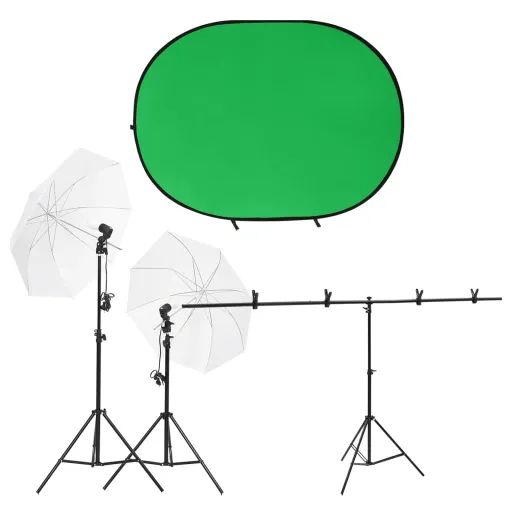 Kit de Estudio Fotográfico Con Iluminación y Fondo