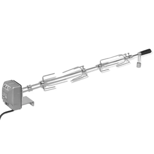 Espetón Para Asados y Barbacoa Con Motor Acero 1000 mm