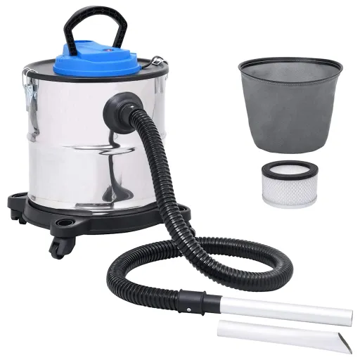 Aspiradora de Cenizas Filtro HEPA 1200 W 20 L Acero Inoxidable