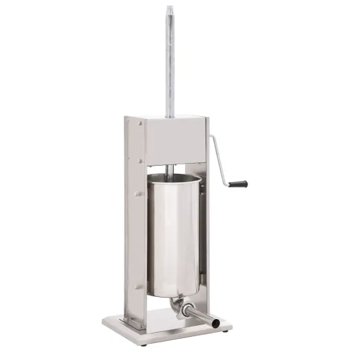 Embutidora Manual de Acero Inoxidable Plateado 15 L
