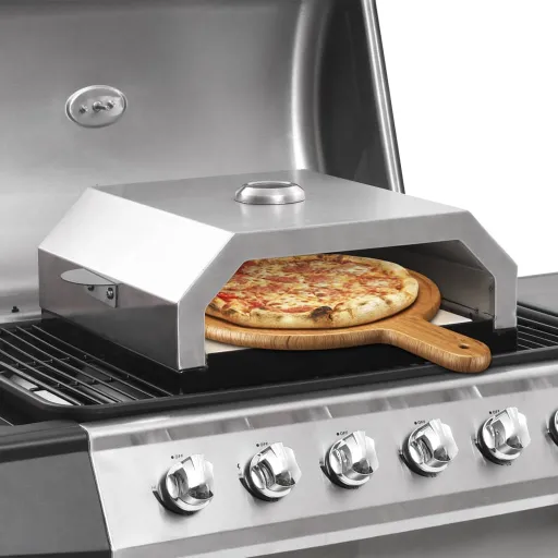 Horno de Pizza Con Piedra de Cerámica Para Barbacoa Carbón Gas