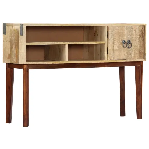 Mesa Consola de Madera Maciza de Mango Rugosa 115x30x76 cm