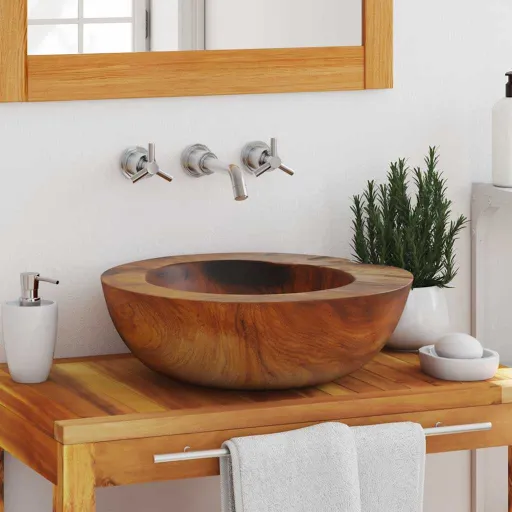 Lavabo de Teca Maciza 45 cm