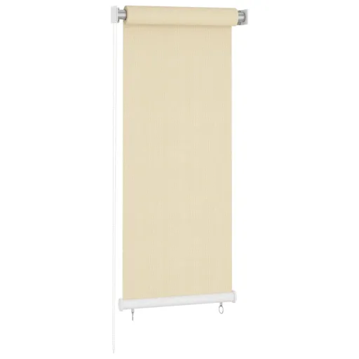 Persiana Enrollable de Exterior HDPE Crema 60x140 cm