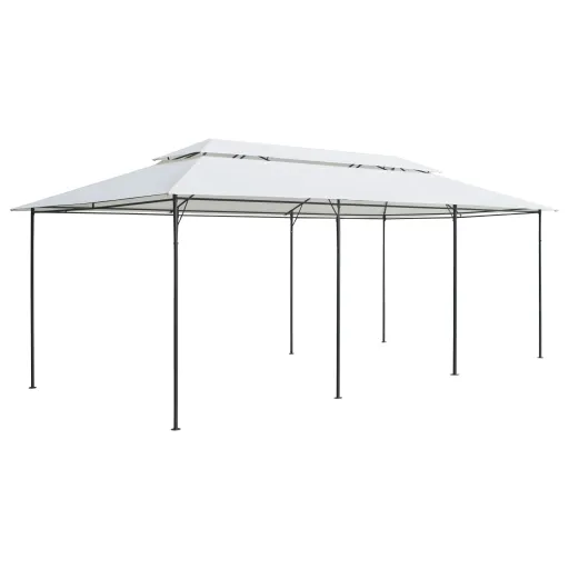 Cenador 600x298x270 cm Blanco 180g/m²