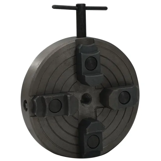 Mandril Madera 4 Mordazas Con Conexión M18 Acero Negro 150x63mm