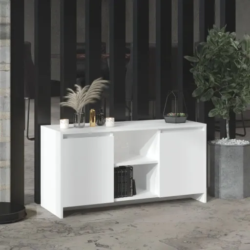 Mueble Para TV Madera Contrachapada Blanco 102x37,5x52,5 cm