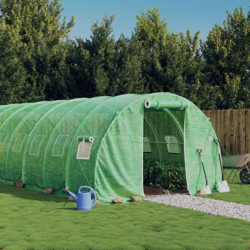 Invernadero Con Estructura de Acero Verde 18 m² 6x3x2 m