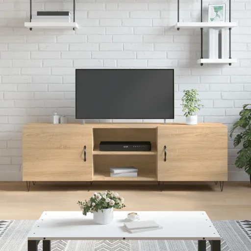 Mueble Para TV Madera de Ingeniería Roble Sonoma 150x30x50 cm