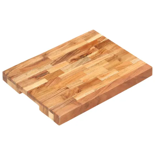 Tabla de Cortar de Madera Maciza de Acacia 40x30x4 cm