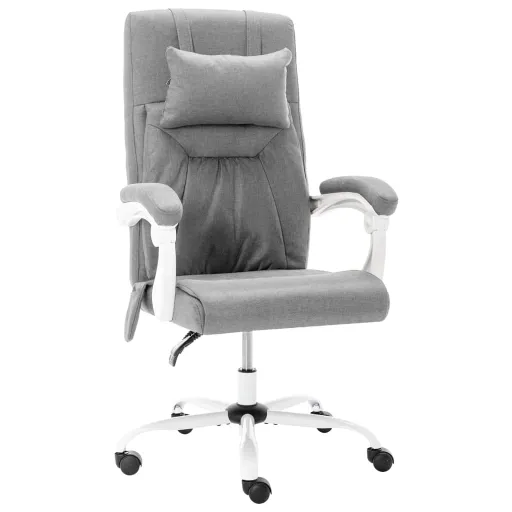 Silla de Oficina de Masaje de Tela Gris