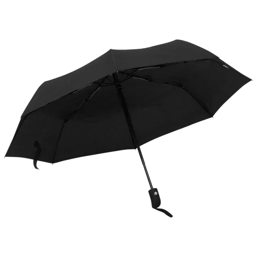 Paraguas Plegable Automático Negro 95 cm