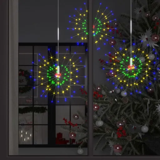 Luz de Petardo de Navidad Exterior Multicolor 140 LEDs 20 cm
