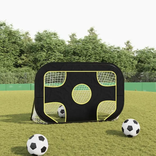 Portería de Fútbol Con Diana Poliéster 120x80x80cm