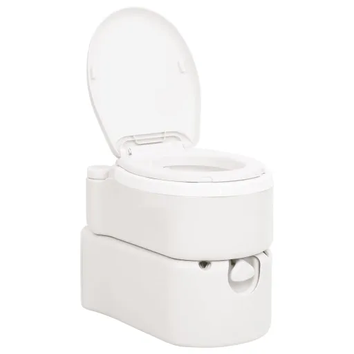 Inodoro de Camping Integrado HDPE y PP Blanco 24+17 L