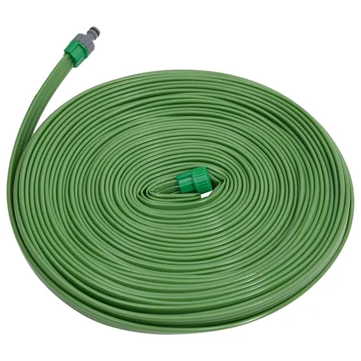 Manguera de Riego 3 Tubos PVC Verde 22,5 m