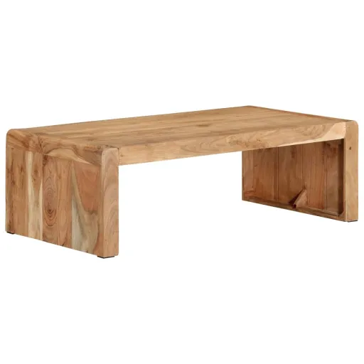 Mesa de Centro Madera Maciza Acacia 110x55x35 cm
