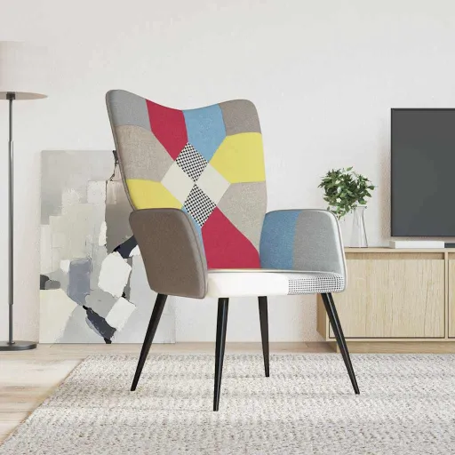 Silla de Relax de Tela Patchwork